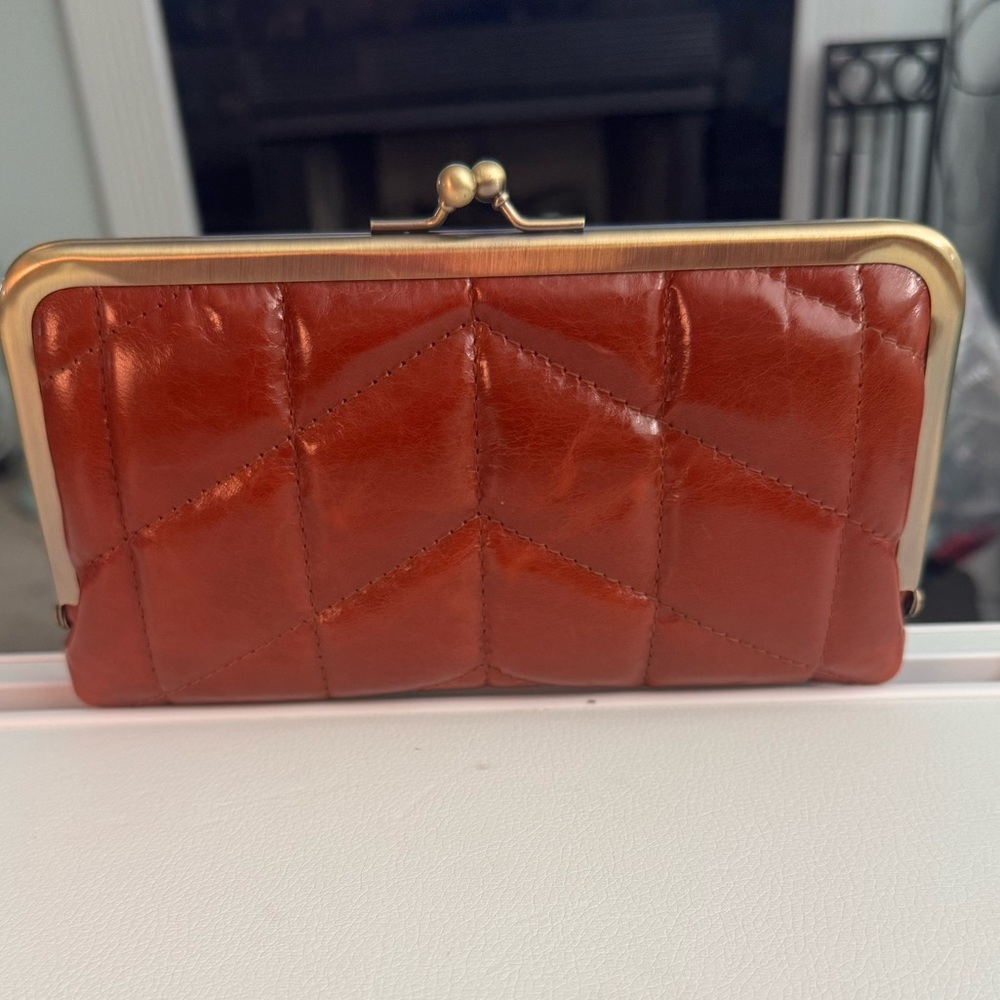 Patricia Nash Everly quilted nappa leather framed wallet